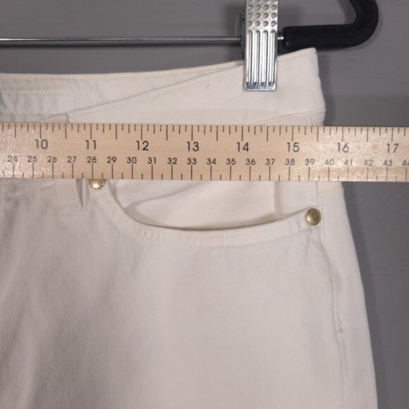 ESCADA SPORT Women ITALY🇮🇹MADE KATE Jeans BootCut Flare White Mid Rise Size 40 - Picture 6 of 15